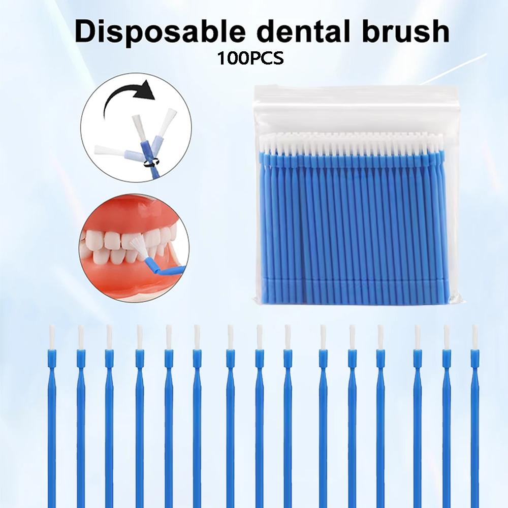 Teeth Whitening Products - 100 шт. одноразовых гибких микрощеток-аппликаторов с