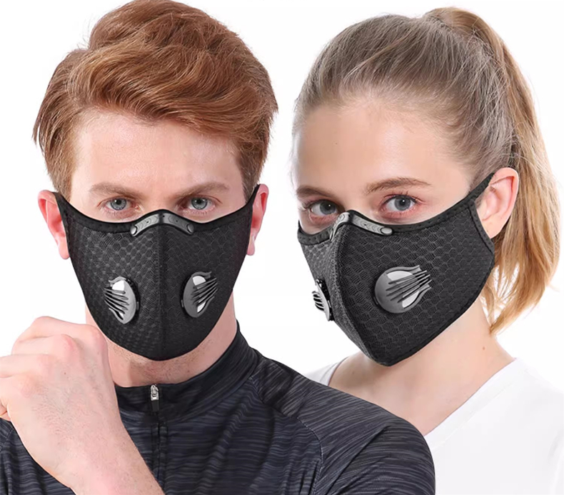 Teeth Whitening Mask - Велосипедная маска, спортивная, многоразовая, с возможностью