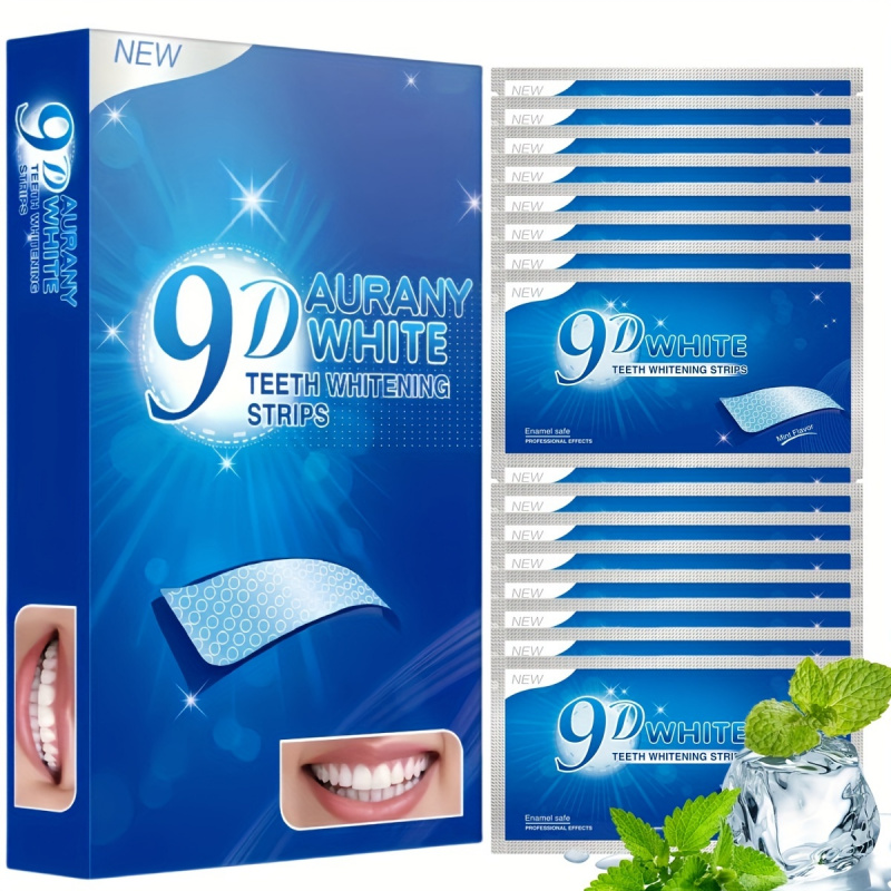 Teeth Whitening Before And After - 21 пара 9D белых полосок для