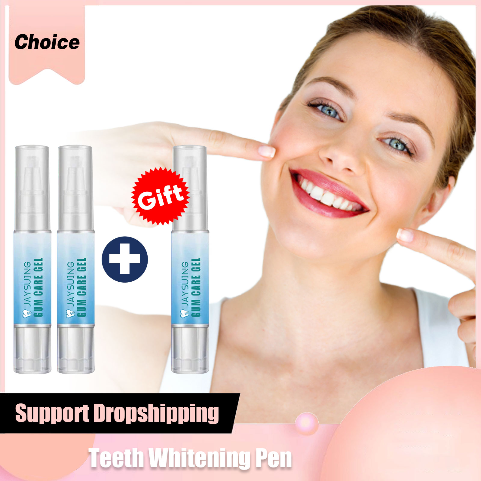 Whitening Pen Bleach - Ослепительная белая ручка для отбеливания зубов,