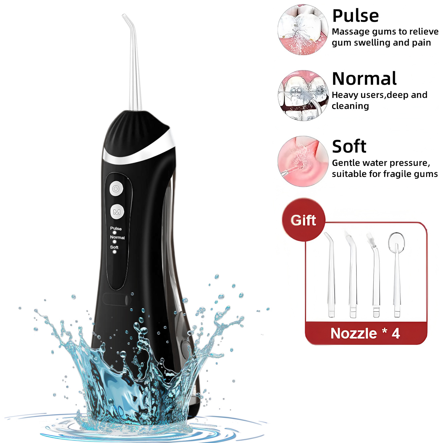 Water Flosser Cordless - Стоматологический ирригатор для полости рта, водный
