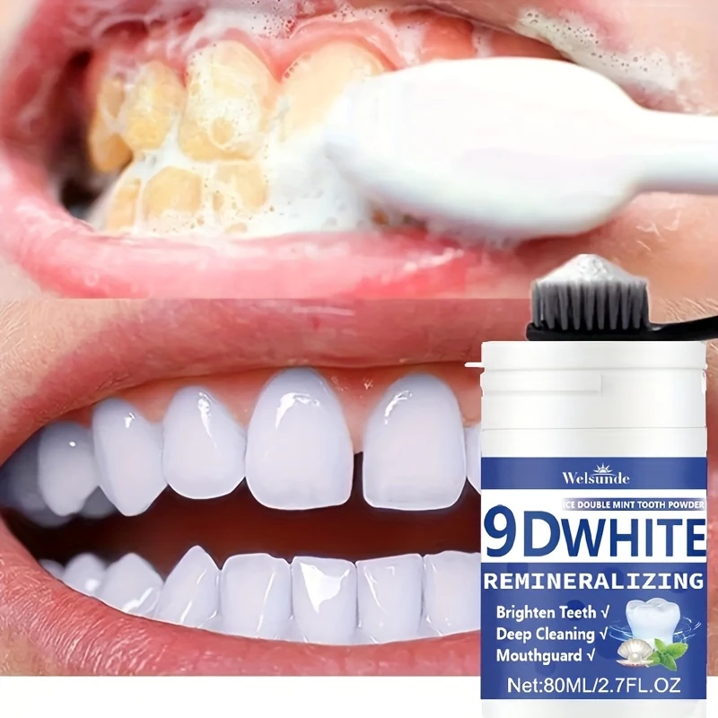 Teeth Whitening Levels - 9D Белый реминерализующий зубной порошок с