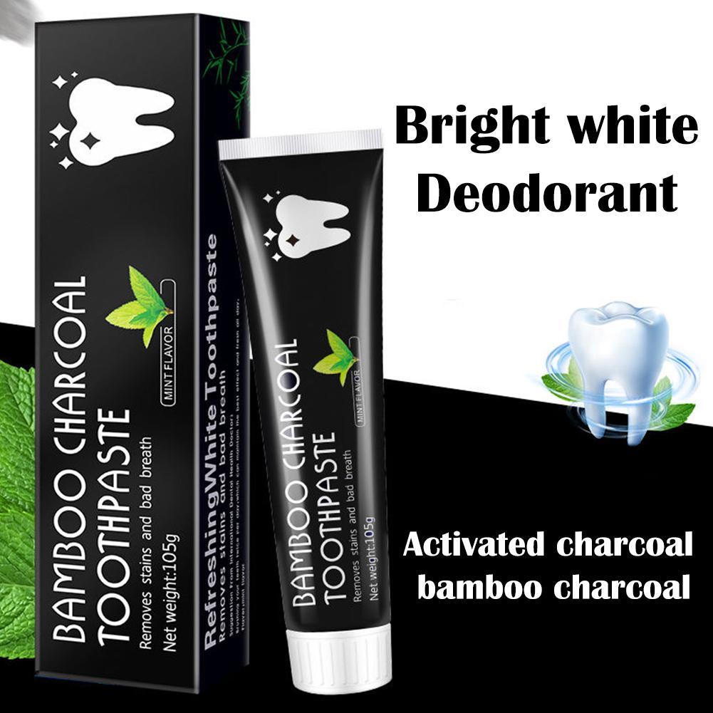 Teeth Whitening Activated Organic Charcoal - Зубная паста с бамбуковым углем, отбеливание