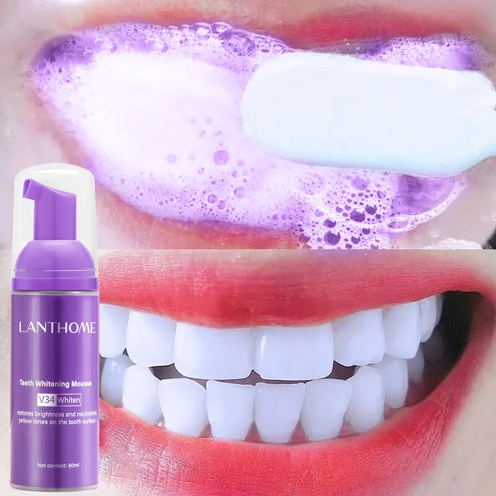 Teeth Whitening Charcoal Powder - Зубная паста Mousse V34 для чистки