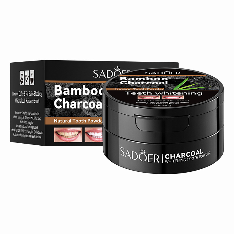 60 г порошок для отбеливания з – обзор и цена Teeth Whitening Charcoal Powder