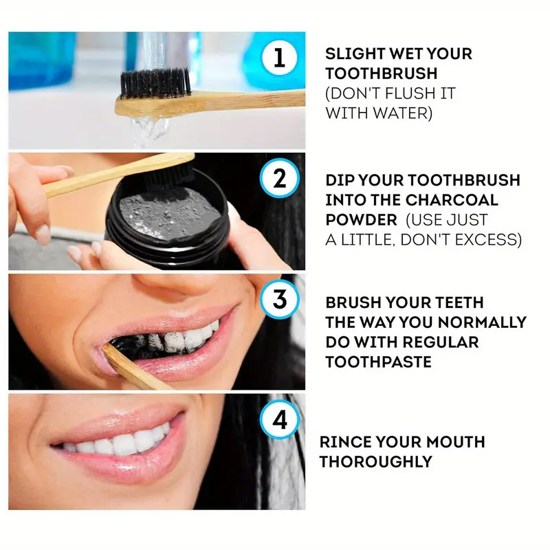 Зубной порошок Water Ice Levin – обзор и цена Teeth Whitening Charcoal Powder