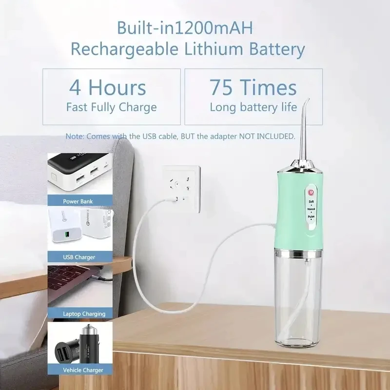 Портативный умный электрически – обзор и цена Water Flosser Cordless