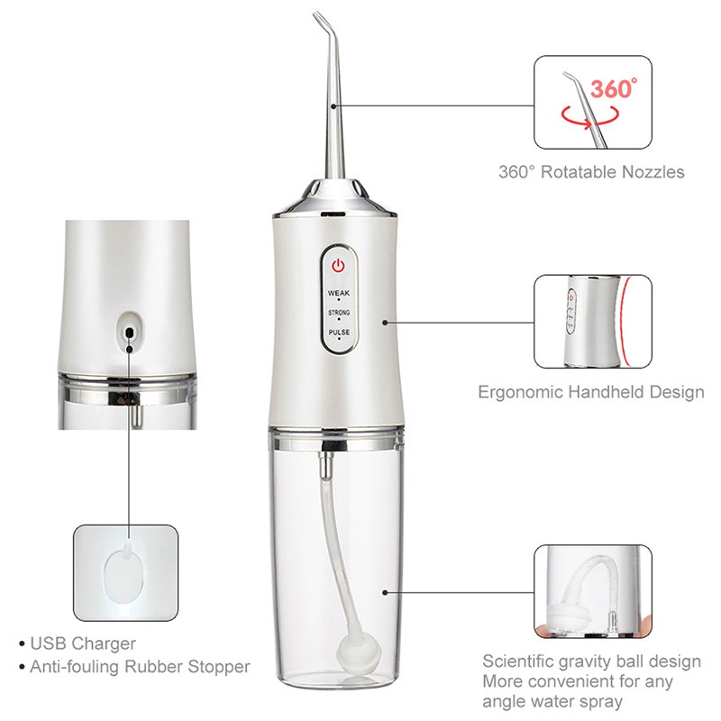 Портативный умный электрически – обзор и цена Water Flosser Cordless