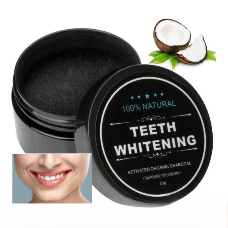 1 коробка порошка для отбелива – обзор и цена Teeth Whitening Charcoal Powder