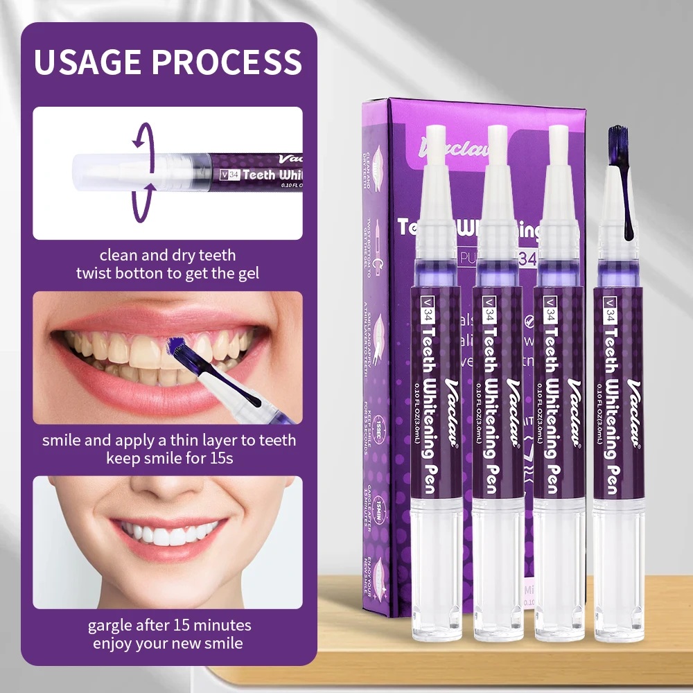 Vaclav V34 Фиолетовая гелевая  – обзор и цена Teeth Whitening Before And After